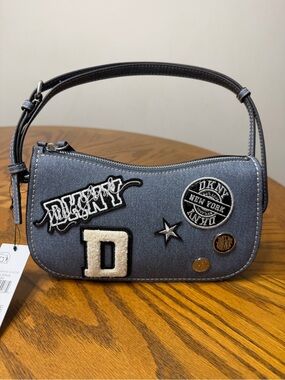 DKNY Denim Patch Shoulder Bag